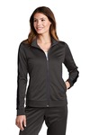 Sport-Tek LST94 Ladies Tricot Track Jacket Front Thumbnail