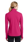 Sport-Tek LST860 Ladies Sport-Wick ® Textured 1/4-Zip Pullover Back Thumbnail