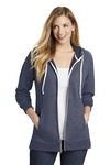 district dt456 women's perfect tri ® french terry full-zip hoodie Front Thumbnail