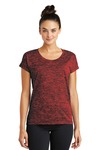 sport-tek lst390 ladies posicharge ® electric heather sporty tee Front Thumbnail
