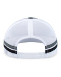 Pacific Headwear P115 Low-Profile Stripe Trucker Cap Back Thumbnail