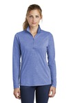 Sport-Tek LST407 Ladies PosiCharge ® Tri-Blend Wicking 1/4-Zip Pullover Front Thumbnail