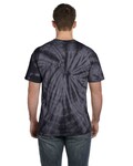 tie-dye cd101 adult 5.4 oz. 100% cotton spider t-shirt Back Thumbnail
