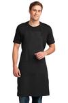 port authority a700 easy care extra long bib apron with stain release Front Thumbnail