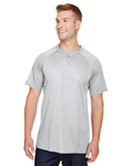 Augusta Sportswear AG1565 Attain Wicking Two-Button Baseball Jersey Side Thumbnail