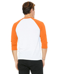 Bella + Canvas 3200 Unisex 3/4-Sleeve Baseball T-Shirt Back Thumbnail