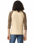 American Apparel 2003CVC Unisex CVC Raglan T-Shirt Back Thumbnail