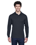 core365 88192t men's tall pinnacle performance long-sleeve piqué polo Front Thumbnail