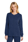 wonderwink ww4088 women's premiere flex ™ full-zip scrub jacket Front Thumbnail