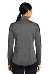 Sport-Tek LST397 Ladies PosiCharge ® Electric Heather Colorblock 1/4-Zip Pullover Back Thumbnail