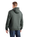 berne sp418 men's heritage zippered pocket hooded pullover sweatshirt Back Thumbnail