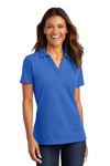 port authority lk867 ladies c-free ™ cotton blend pique polo Front Thumbnail