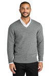 Port Authority SW2850 Easy Care V-Neck Sweater Front Thumbnail