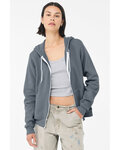 Bella + Canvas 3739 Unisex Sponge Fleece Full-Zip Hooded Sweatshirt Front Thumbnail