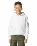 gildan sf500b youth softstyle midweight fleece hooded sweatshirt Front Thumbnail