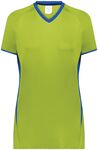 Augusta Sportswear 6916 Girls Cutter+ V-Neck Jersey Front Thumbnail