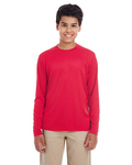 ultraclub 8622y youth cool & dry performance long-sleeve top Front Thumbnail