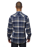 Burnside B8219 Men's Snap-Front Flannel Shirt Back Thumbnail