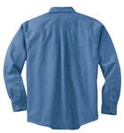 port authority pas600 long sleeve denim shirt Back Thumbnail