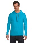 Anvil 987AN Adult Lightweight Long-Sleeve Hooded T-Shirt Side Thumbnail
