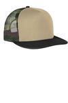 District DT624 Flat Bill Snapback Trucker Cap Front Thumbnail
