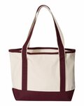 q-tees q125800 20l small deluxe tote Back Thumbnail