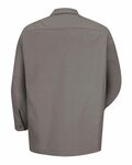 Red Kap SP14LONG Long Size, Long Sleeve Industrial Work Shirt Back Thumbnail