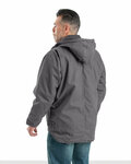 berne jc613 men's heartland washed duck zip-off hooded coat Back Thumbnail