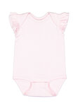 Rabbit Skins RS4439 Infant Flutter Sleeve Bodysuit Front Thumbnail