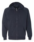 independent trading co. prm33sbz unisex special blend raglan full-zip hooded sweatshirt Front Thumbnail