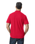 Gildan 64800 Men's Softstyle Double Pique Polo Back Thumbnail