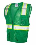 Kishigo B100-107 Mesh Enhanced Visibility Multi-Pocket Vest Side Thumbnail