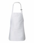 Q-Tees Q4250 Full-Length Apron with Pouch Pocket Front Thumbnail