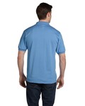 Hanes 054 Adult 50/50 EcoSmart® Jersey Knit Polo Back Thumbnail
