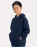 next level 9113 youth fleece pullover hooded sweatshirt Side Thumbnail