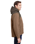 dri duck dd5058 men's 12 oz. 100% cotton canvas hooded terrain jacket Side Thumbnail