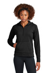 sport-tek lst856 ladies sport-wick ® stretch 1/2-zip hoodie Front Thumbnail