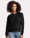 next level 9084 ladies' laguna sueded sweatshirt Front Thumbnail