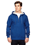 champion s185 cotton max 9.7 oz. quarter-zip hood Front Thumbnail