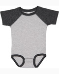 rabbit skins rs4430 infant baseball fine jersey bodysuit Front Thumbnail