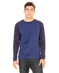 Bella + Canvas 3000C Men's Jersey Long-Sleeve Baseball T-Shirt Front Thumbnail