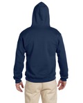 jerzees 4997 super sweats ® nublend ® - pullover hooded sweatshirt Back Thumbnail