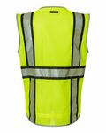 kishigo 1584 premium brilliant series® ultimate reflective vest Back Thumbnail