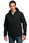 port authority j706 textured hooded soft shell jacket Front Thumbnail