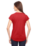 Anvil 6750VL Ladies Tri-Blend V-Neck Tee Back Thumbnail