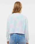 Independent Trading Co. AFX24CRP Women's Lightweight Cropped Crew Pullover Back Thumbnail