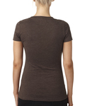 Next Level 6640 Ladies' CVC Deep V-Neck T-Shirt Back Thumbnail