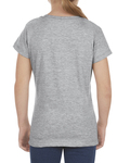 alstyle al3362 girls' 4.3 oz., ringspun cotton t-shirt Back Thumbnail