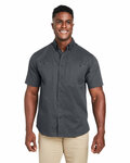 harriton m585 men's advantage il short-sleeve work shirt Front Thumbnail