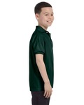 Hanes 054Y Youth 50/50 EcoSmart® Jersey Knit Polo Side Thumbnail